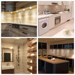 LED 3000K Black Under Cabinet Puck Lights with Hand Wave Sensor (3-Pack) by ESHINE -Cheap RUN BISON || RCA Store 3000k eshine puck lights elpb603dw fa 1000