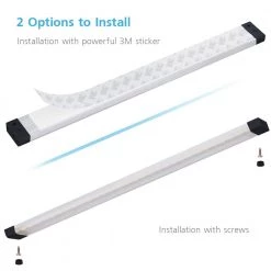 12 in. LED 3000K Black Under Cabinet Lighting, Dimmable Hand Wave Activated (6-Pack) by ESHINE -Cheap RUN BISON || RCA Store 3000k eshine under cabinet lights el3006dw 1f 1000