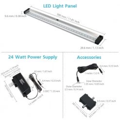 12 in. LED 3000K Black Under Cabinet Lighting, Dimmable Hand Wave Activated (6-Pack) by ESHINE -Cheap RUN BISON || RCA Store 3000k eshine under cabinet lights el3006dw 44 1000