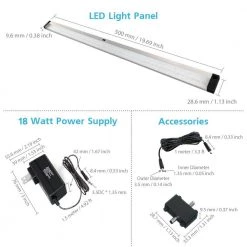 20 in. LED 3000K Black Under Cabinet Lighting, Dimmable Hand Wave Activated (3-Pack) by ESHINE -Cheap RUN BISON || RCA Store 3000k eshine under cabinet lights el5003dw 44 1000