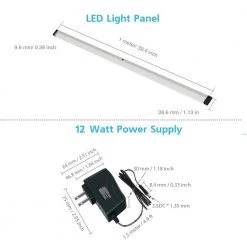 40 in. LED 6000K Black Under Cabinet Lighting, Dimmable Hand Wave Activated (1-Pack) by ESHINE -Cheap RUN BISON || RCA Store 6000k eshine under cabinet lights el10001dc 44 1000