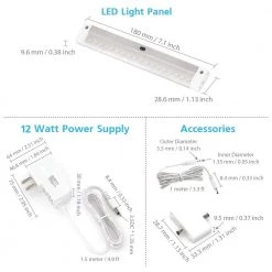 7 in. LED 6000K White Under Cabinet Lighting, Dimmable Hand Wave Activated (6-Pack) by ESHINE -Cheap RUN BISON || RCA Store 6000k eshine under cabinet lights elw1806dc 44 1000