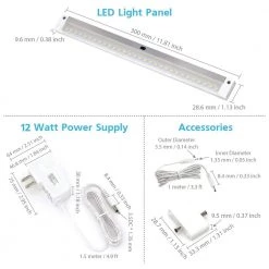 12 in. LED 6000K White Under Cabinet Lighting, Dimmable Hand Wave Activated (3-Pack) by ESHINE -Cheap RUN BISON || RCA Store 6000k eshine under cabinet lights elw3003dc 44 1000