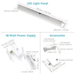 12 in. LED 6000K White Under Cabinet Lighting, Dimmable Hand Wave Activated (4-Pack) by ESHINE -Cheap RUN BISON || RCA Store 6000k eshine under cabinet lights elw3004dc 44 1000