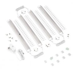12 in. LED 6000K White Under Cabinet Lighting, Dimmable Hand Wave Activated (4-Pack) by ESHINE