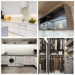 20 in. LED 6000K White Under Cabinet Lighting, Dimmable Hand Wave Activated (1-Pack) by ESHINE 11 20 in. LED 6000K White Under Cabinet Lighting, Dimmable Hand Wave Activated (1-Pack) by ESHINE -Cheap RUN BISON || RCA Store 6000k eshine under cabinet lights elw5001dc fa 1000