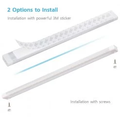 20 in. LED 6000K White Under Cabinet Lighting, Dimmable Hand Wave Activated (3-Pack) by ESHINE -Cheap RUN BISON || RCA Store 6000k eshine under cabinet lights elw5003dc 1f 1000