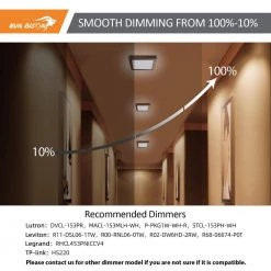 4-Pack 9 in. Square Color Selectable Integrated LED Flush Mount Downlight in Bronze by RUN BISON -Cheap RUN BISON || RCA Store bronze run bison flush mount lights ljc bmtd g19cf18 5w 927 31 51 4pk 1f 1000