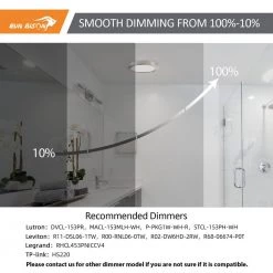 2-Pack 13 in. Round Color Brushed Nickel Selectable Integrated LED Flush Mount Downlight by RUN BISON 10 2-Pack 13 in. Round Color Brushed Nickel Selectable Integrated LED Flush Mount Downlight by RUN BISON -Cheap RUN BISON || RCA Store brush nickel run bison flush mount lights ljc bmtd g113cy25w 927 41 51 2pk 1f 1000