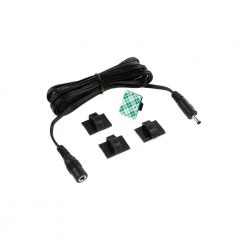 6.5 ft. Black Male to Female Connector Cord for LED Under Cabinet Lighting with Wire Clips by ESHINE