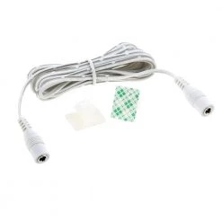 4 in. White Connector Cord - Female to Female - for LED Under Cabinet Lighting with Wire Clips by ESHINE