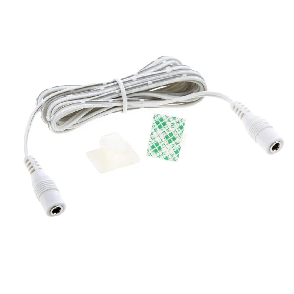 White 3.3 ft. Connector Cord - Female to Female - for LED Under Cabinet Lighting with Wire Clips by ESHINE 1 White 3.3 ft. Connector Cord - Female to Female - for LED Under Cabinet Lighting with Wire Clips by ESHINE