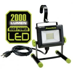 2,000 Lumens Portable LED Work Light with Metal Hook and 5 ft. Power Cord by PowerSmith