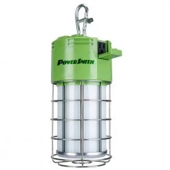 12,000 Lumens 100-Watt High Bay Temporary Job Site Hanging LED Work Light with 360-Degree Light and 10 ft. Power Cord by PowerSmith