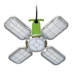 16,000 Lumens Temporary Hanging LED JobSite Light with 4 Pivoting Panels and Linkable 10 ft. Power Cord by PowerSmith -Cheap RUN BISON || RCA Store powersmith jobsite lighting ptlk516 130 1f 1000