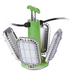 16,000 Lumens Temporary Hanging LED JobSite Light with 4 Pivoting Panels and Linkable 10 ft. Power Cord by PowerSmith -Cheap RUN BISON || RCA Store powersmith jobsite lighting ptlk516 130 4f 1000