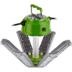 12,000 Lumen 100-Watt High Bay Temporary Job Site Hanging LED Work Light with 360° Light and 10 ft. Power Cord by PowerSmith