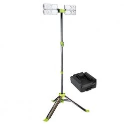 Voyager 8000 Lumens Collapsible LED Light with Milwaukee DC Adaptor by PowerSmith