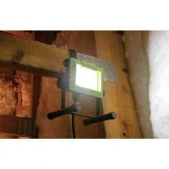 1080 Lumen Weatherproof Tiltable Portable LED Work Light with Hook, Stand, Impact-Resistant Glass Lens and 5' Cord by PowerSmith -Cheap RUN BISON || RCA Store powersmith standing work lights pwl110s c3 1000