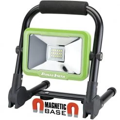 1200 Lumens Weatherproof Rechargeable Lithium-ion Foldable LED Work Light with Magnetic Stand and USB Charger by PowerSmith