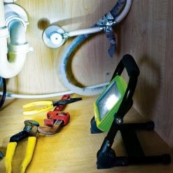 1200 Lumens Weatherproof Rechargeable Lithium-ion Foldable LED Work Light with Magnetic Stand and USB Charger by PowerSmith -Cheap RUN BISON || RCA Store powersmith standing work lights pwlr112fm fa 1000