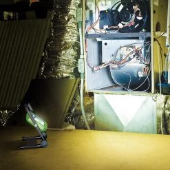 2400 Lumens Weatherproof Rechargeable Lithium-ion Foldable LED Work Light with Magnetic Stand, USB Charger by PowerSmith -Cheap RUN BISON || RCA Store powersmith standing work lights pwlr124fm 76 1000