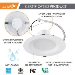 10 in. CCT and Wattage Selectable New Construction or Remodel IC Rated Integrated LED Commercial Downlight(2-Pack) by RUN BISON 8 10 in. CCT and Wattage Selectable New Construction or Remodel IC Rated Integrated LED Commercial Downlight(2-Pack) by RUN BISON -Cheap RUN BISON || RCA Store run bison recessed lighting kits ht us iccdr10 837 277 30111 c03 0 v1 2pk 4f 1000
