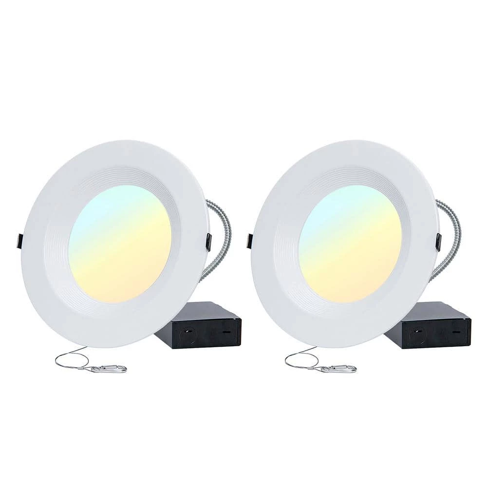 10 in. CCT and Wattage Selectable New Construction or Remodel IC Rated Integrated LED Commercial Downlight(2-Pack) by RUN BISON 1 10 in. CCT and Wattage Selectable New Construction or Remodel IC Rated Integrated LED Commercial Downlight(2-Pack) by RUN BISON