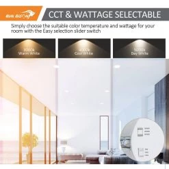 6 in. CCT and Wattage Selectable New Construction or Remodel IC Rated Integrated LED Commercial Downlight(10-Pack) by RUN BISON -Cheap RUN BISON || RCA Store run bison recessed lighting kits ht us iccdr6 820 277 30113 c03 0 v1 10pk 1f 1000