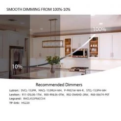 4 in. 90 CRI 2700K-5000K 5CCT Selectable and Dimmable Integrated LED Recessed Ceiling Light Disk Light by RUN BISON -Cheap RUN BISON || RCA Store run bison recessed lighting trims ht g2d3d 4c 12w 927 1 51 fa 1000