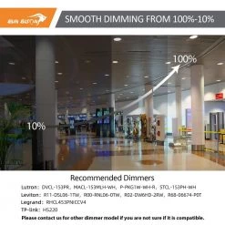 10 in. CCT and Wattage Selectable New Construction or Remodel IC Rated Integrated LED Commercial Downlight by RUN BISON -Cheap RUN BISON || RCA Store run bison recessed lighting trims ht us iccdr10 837 277 30111 c03 0 v1 44 1000