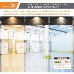 4 ft. White 150 Watt Equivalent Integrated LED Dimmable LED Vapor Tight fixture, 4420-4940-5850lm, 3500K/4000K/5000K by RUN BISON -Cheap RUN BISON || RCA Store run bison wraparound lights ht g1lvtp 4ft 277 8453 235d 44 1000 1