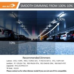 4-Pack 4ft White 150 Watt Equivalent Integrated LED strip light fixture vapor tight 3500/4000/5000K, 4420-4940-5850lm by RUN BISON -Cheap RUN BISON || RCA Store run bison wraparound lights ht g1lvtp 4ft 277 8453 235d fa 1000