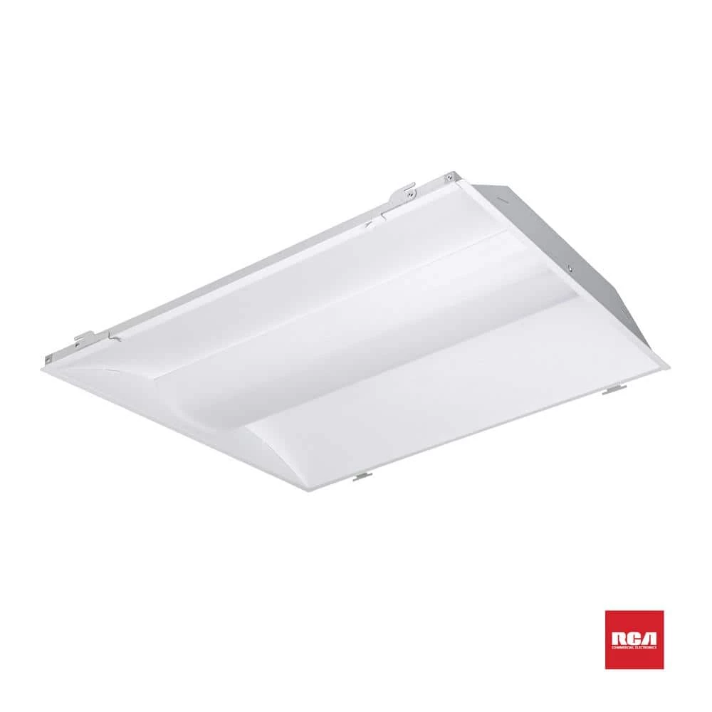 2 ft. x 4 ft. 25-Watt Integrated LED White Retrofit Troffer, 3500K by RCA 1 2 ft. x 4 ft. 25-Watt Integrated LED White Retrofit Troffer, 3500K by RCA