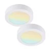 2-Pack 9 in. Round Color White Selectable Integrated LED Flush Mount Downlight by RUN BISON