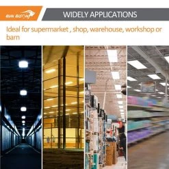 2ft. 600W Equivalent Integrated LED Dimmable Linear High Bay Light with Motion Sensor 20,925 Lumens 5000K by RUN BISON -Cheap RUN BISON || RCA Store white run bison high bay lights ht g2lhb 2ft3l f8155 277 250d 76 1000