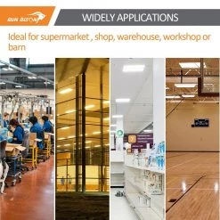 2 ft.600W Equivalent Integrated LED Dimmable Linear High Bay Light,120-277V20,925 Lumens 5000K Daylight by RUN BISON -Cheap RUN BISON || RCA Store white run bison high bay lights ht g3lhb 2ft2l f8155 277 250d fa 1000