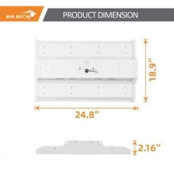 2 ft. 800W Equivalent Integrated LED Dimmable Linear High Bay Light,120-277V 28,350 Lumens 5000K Daylight by RUN BISON -Cheap RUN BISON || RCA Store white run bison high bay lights ht g3lhb 2ft4l f8210 277 250d 1f 1000