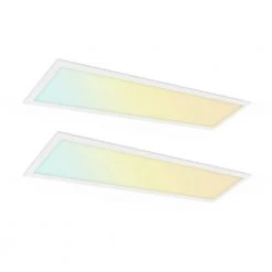 2-PACK 1 ft. x 4 ft. Dimmable White CCT And Wattage Selectable Integrated LED Back-Lit Panel Light,2750-3300-4400Lumens by RUN BISON