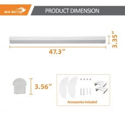 6-Pack 4ft. White 150 Watt Equivalent Linear White Integrated LED Strip Light fixture, 2860/3640/5520lm,3500/4000/5000K by RUN BISON -Cheap RUN BISON || RCA Store white run bison strip light fixtures ht strip 4ft 277 8453 235d 6pk 1f 1000